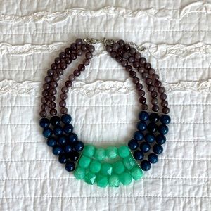 Blue and Green Statement necklace